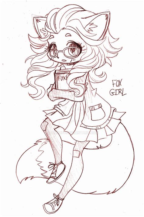 Fox Girl Chibi Commission By Yampuff On Deviantart