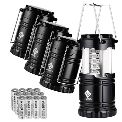 4 Pack Portable Led Camping Lantern Flashlight Preparedness Hub