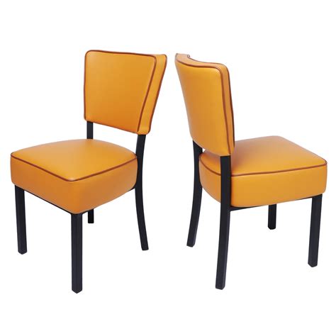 Karmas Product Kitchen Dining Chairs Set Of 2 Modern Classic Leather