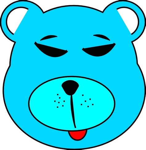 Blue Bear Clip Art Free Vector In Open Office Drawing Svg Svg