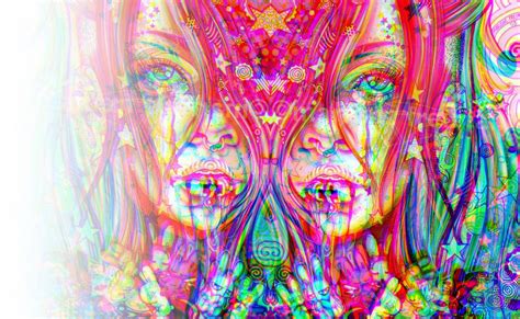 Abstract Woman Sketch Coloured Paints Wallpapers HD ...