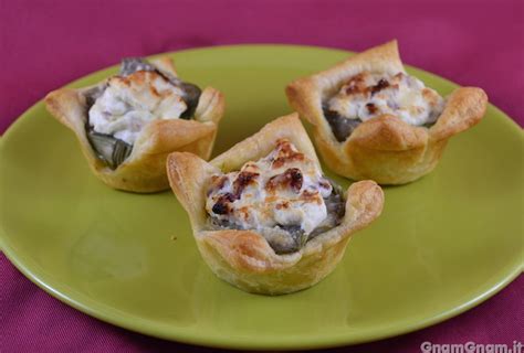 Ricette di pasta con carciofi. Cestini di sfoglia ai carciofi - La ricetta di Gnam Gnam