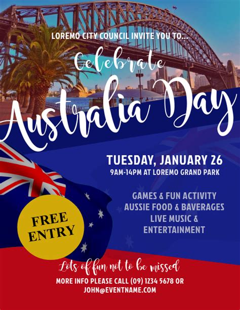 Australia Day Event Flyer Templates Postermywall