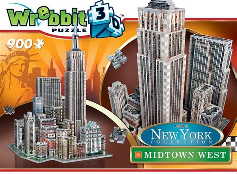 New York City Midtown West 900 Piece 3d Jigsaw Puzzle Made By Wr
