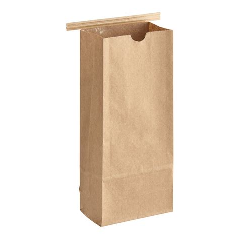 Brown Kraft Paper Coffee Bags W Reclosable Tin Tie 100pack 1 Lb