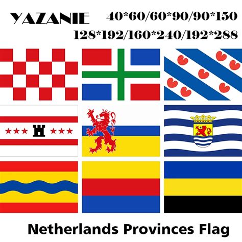 yazanie netherlands provinces flags north brabant groningen frisian drenthe limburg zeeland