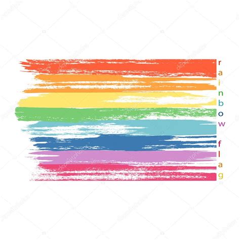Art Rainbow Colors Brush Stroke Paint Background — Stock Vector