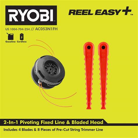 Universal 2 Line Spool Mower String Trimmer Head Cutting For Ryobi