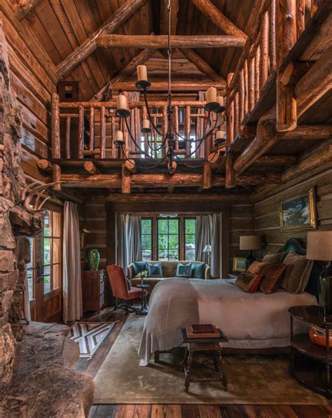35 Gorgeous Log Cabin Style Bedrooms To Make You Drool Cabin Style Bedroom Rustic House