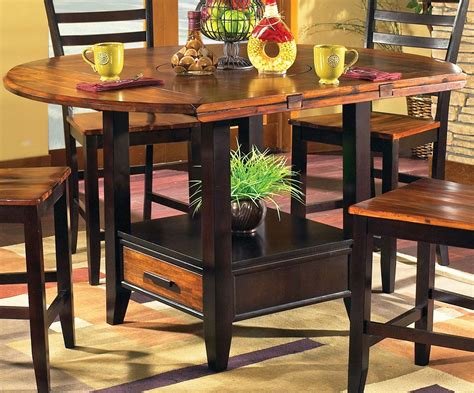 Abaco Extendable Round Counter Height Dining Table From Steve Silver