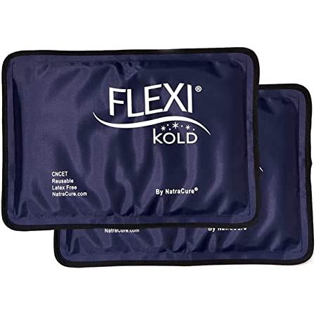 Amazon Com Flexikold Standard And Neck Gel Ice Cold Packs Sizes Large And Neck Health