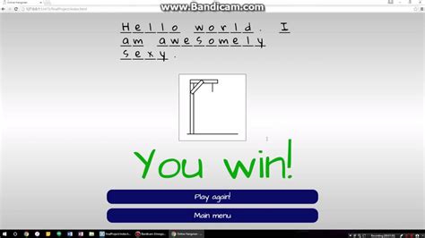 Here's a list of the best free game making software you can use to start making your. How to code a hangman game - HTML, CSS, JavaScript (w ...