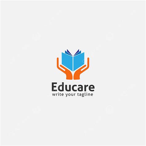 Gambar Logo Pendidikan Dengan Buku Dan Tangan Pengetahuan Masyarakat