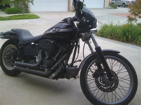 Execution style keeps the bike scene on edge whipping out so long low photo album and description of a 2003 hd nighttrain softail twincam bobber motorbike by brian. 2003 Harley-Davidson FXSTB Night Train - Moto.ZombDrive.COM