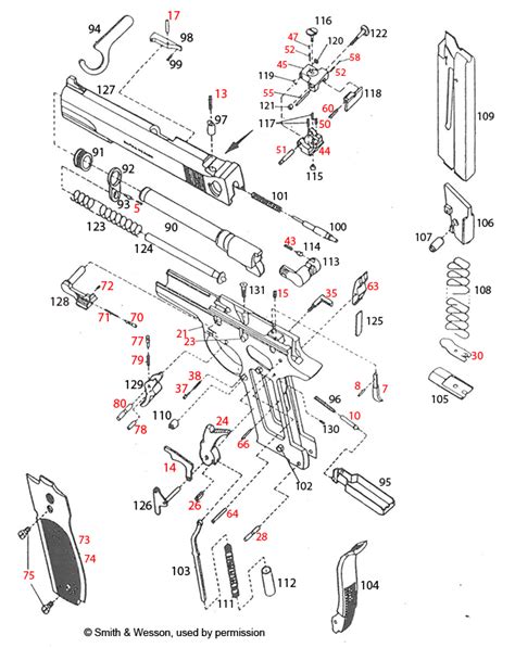 Smith And Wesson Mandp Parts Diagram