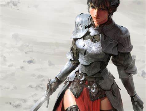 ArtStation Female Knight Hyunjoong Female Knight Female Armor Female Characters