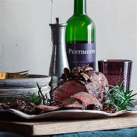 For this classic roast beef recipe, cremini or white mushrooms are delicious in the sauce. Beef Tenderloin with Cabernet-Mushroom Sauce Recipe ...