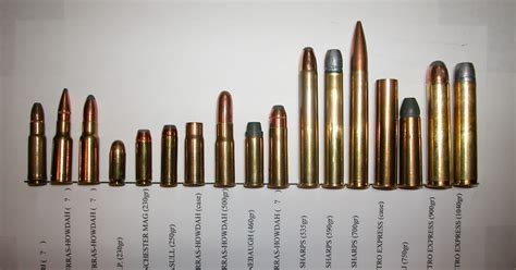 Ammo And Gun Collector Big Bore Safari Ammo Comparison Chart