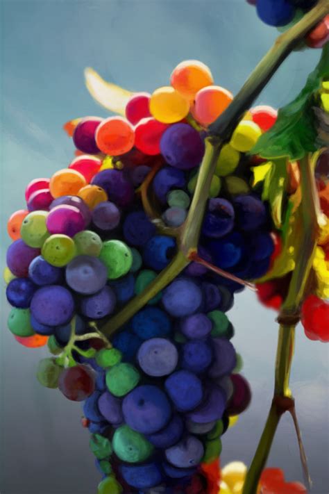 Rainbow Grapes Can Occur As Grapes Ripen And Turn From Green To Purple
