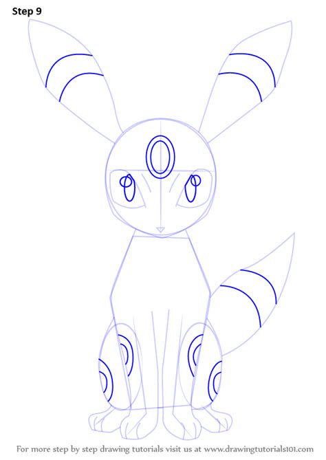 Learn How To Draw Umbreon From Pokemon Pokemon Step By Step Drawing