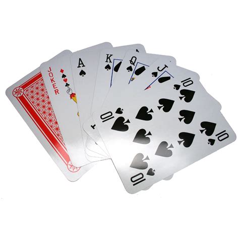 Giant cards are also a great idea for fairs and events as. 14 1/2" Jumbo Playing Cards