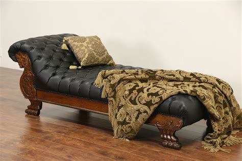 Check spelling or type a new query. SOLD - Victorian Lion Carved 1900 Antique Oak Chaise ...