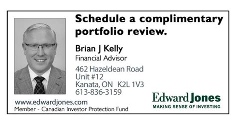 Brian Kelly Edward Jones in Kanata complimentary financial ...