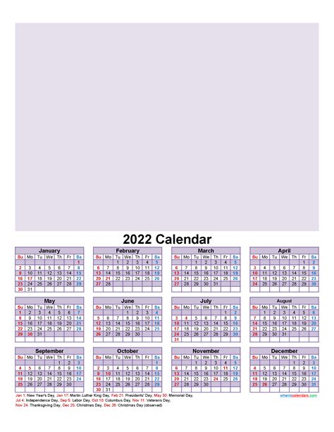 Make Your Own Photo Calendar Free 2022 Template Nof22y33
