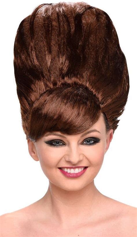 Accessories Retro 60s Really Big Hair Beehive Wig Black Clothing