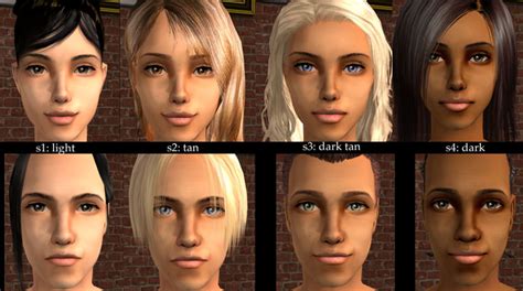Mod The Sims Default Replacements Of Oepus Maxis Match Skintones