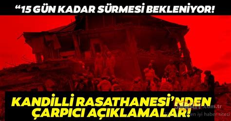 Kandilli rasathanesi son dakika deprem haberler listesi 2020! Prof. Dr. Haluk Özener'den İzmir depremi sonrası son ...