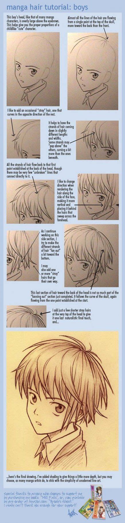 19 Ideas Haircut Masculino Anime Manga Hair Drawing Tutorial Manga