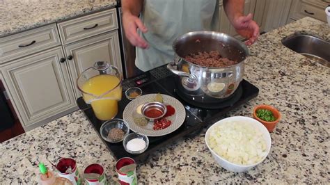 Increase speed to high and gradually beat in superfine sugar, about 1 tablespoon at a time, until the egg whites are glossy and hold stiff peaks, 3 to 5 more minutes. Award Winning Chili Recipe - YouTube