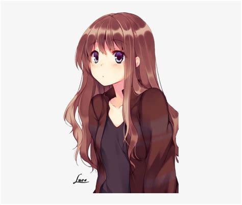 Anime Girl Brown Hair Hazel Eyes