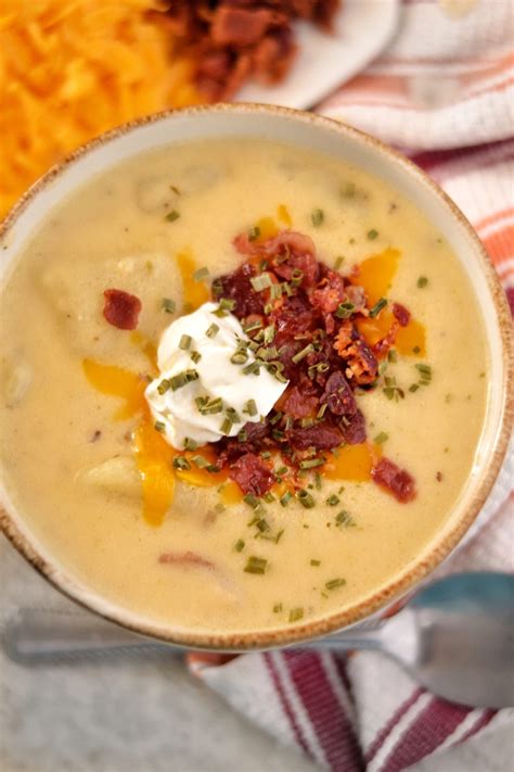 Loaded Potato Soup Recipe Slow Cooker Version Included Coop Can Cook