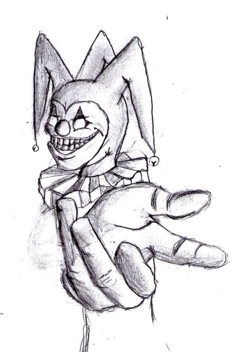 Creepy Clown By Masterxeno On Deviantart Scary Drawings Creepy