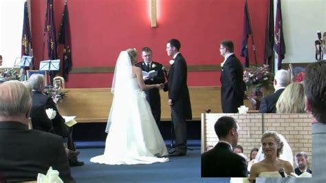 Salvation Army Wedding Ceremony Youtube