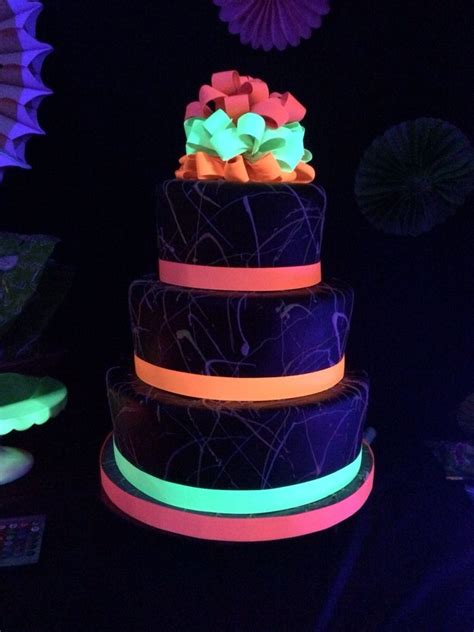 Best Picture Of Glow In The Dark Birthday Cake Birijus Com Neon