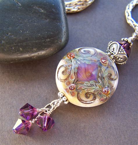Reserved Jewel Pendant Only Lampwork Glass Bead With