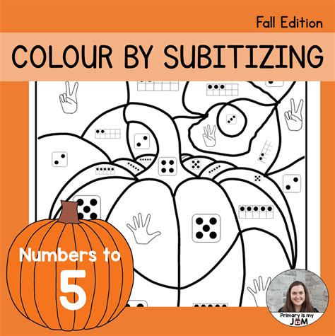 Color By Code Subitizing Fall Numbers To 5 Made By Teachers In 2022