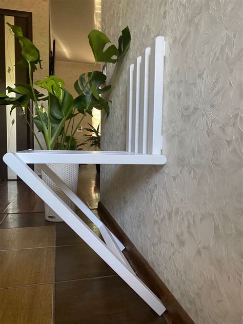 Wall Mounted Folding Chair In The Hallway Nursery Kitchen Etsy