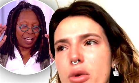 Bella Thorne Breaks Down In Tears After Whoopi Goldberg Slams Nude Photos Daily Mail Online