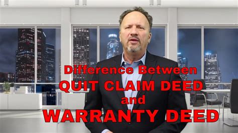 What Is The Difference Between And Warranty Deed And Quit Claim Deed