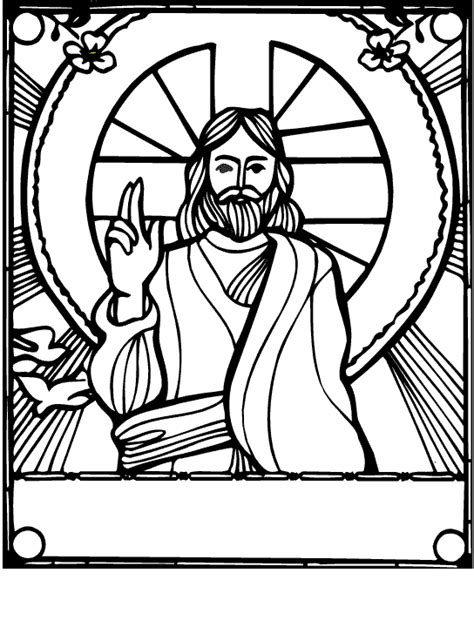 Easter Colouring Religious Easter Colouring Page
