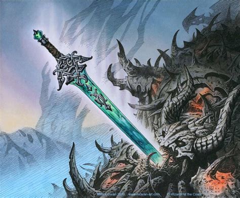 Sword Of The Realms Variant Mtg Art From Kaldheim Set By Milivoj