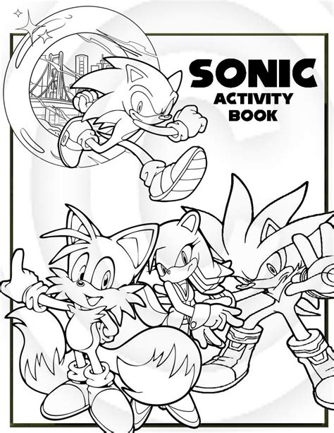 Sonic The Hedgehog Printable Puzzle Quiz Colouring Book | Etsy