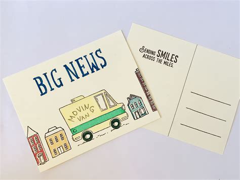 How To Make Moving Announcement Postcards Lauras Craft Closet