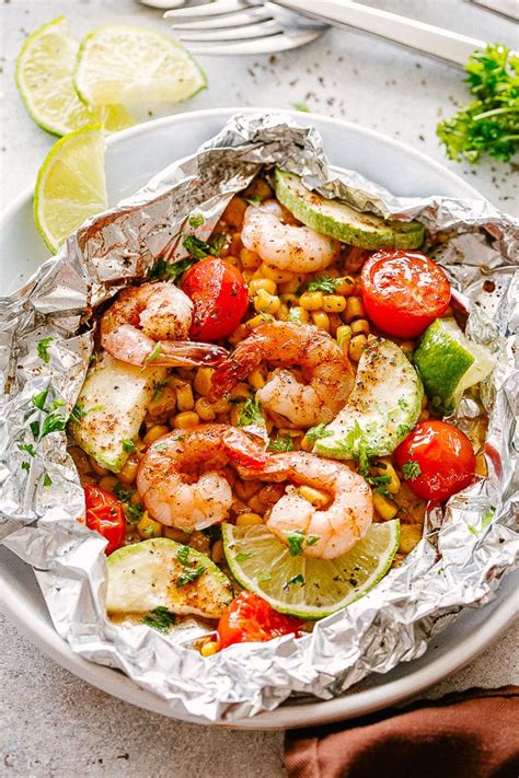 Zesty italian dressing mix adds simple zing of. Grilled Coconut Lime Shrimp and Summer Veggies in Foil - Corn, zucchini and coconut-lime ...