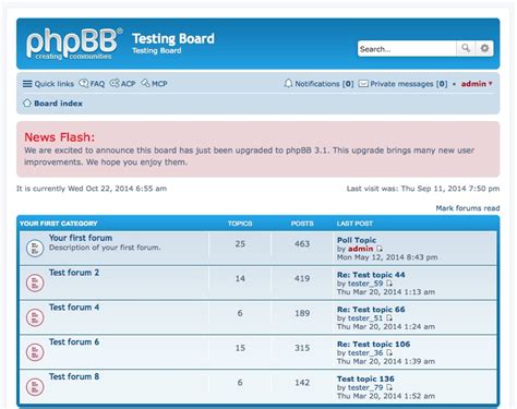 Phpbb • Create Post On Board Index
