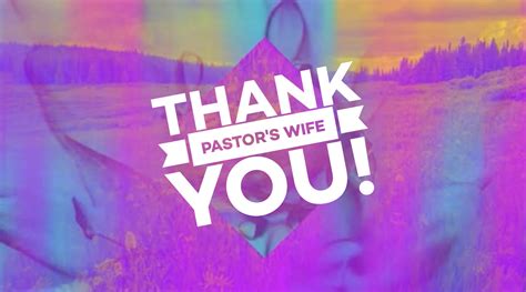 Thank You Pastor S Wife PFWB